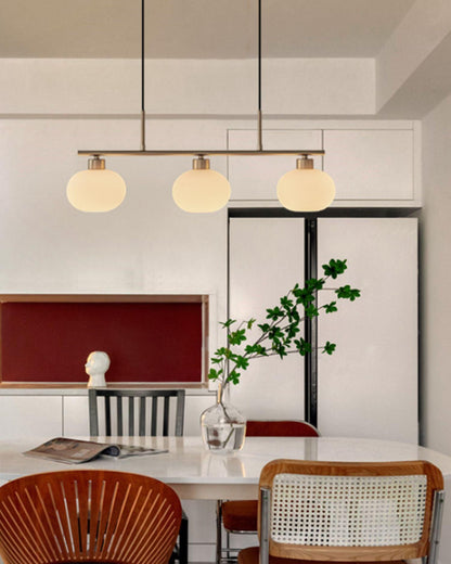 Design Hanglamp met 3 Globe Kapjes - Stijlvolle Eetkamerverlichting voor Tafel en Kookeiland - Verstelbaar 150 cm - Nikkel of Goud - E26/E27