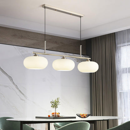 Design Hanglamp met 3 Globe Kapjes - Stijlvolle Eetkamerverlichting voor Tafel en Kookeiland - Verstelbaar 150 cm - Nikkel of Goud - E26/E27
