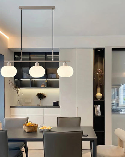 Design Hanglamp met 3 Globe Kapjes - Stijlvolle Eetkamerverlichting voor Tafel en Kookeiland - Verstelbaar 150 cm - Nikkel of Goud - E26/E27