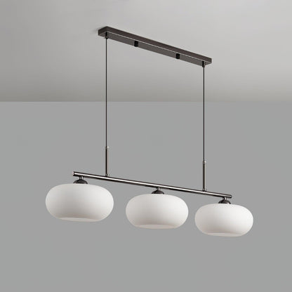 Design Hanglamp met 3 Globe Kapjes - Stijlvolle Eetkamerverlichting voor Tafel en Kookeiland - Verstelbaar 150 cm - Nikkel of Goud - E26/E27