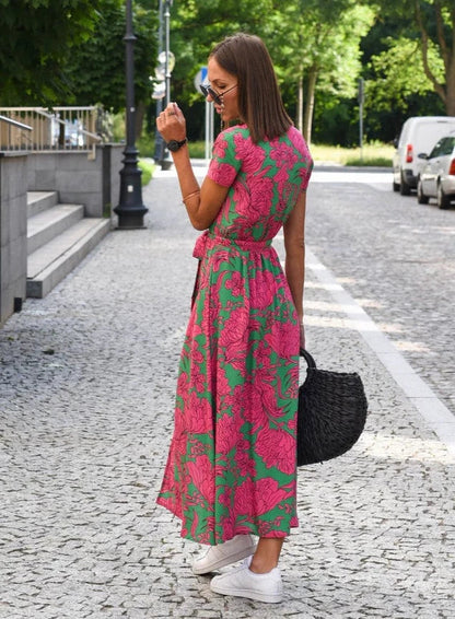 Zomerjurk Bloemenprint Luchtig en Comfortabel
