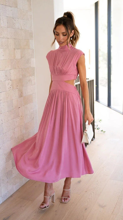 Vrouwelijke Zomerjurk Midi Jurk Elegante Mode