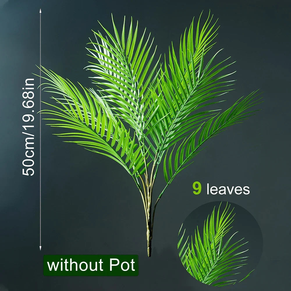 Kunstplant Areca Palm 50-88cm Tropisch Kunststof Woonkamer Kantoor Tuin Nep Palmboom Grote Kunstboom Binnen Buiten