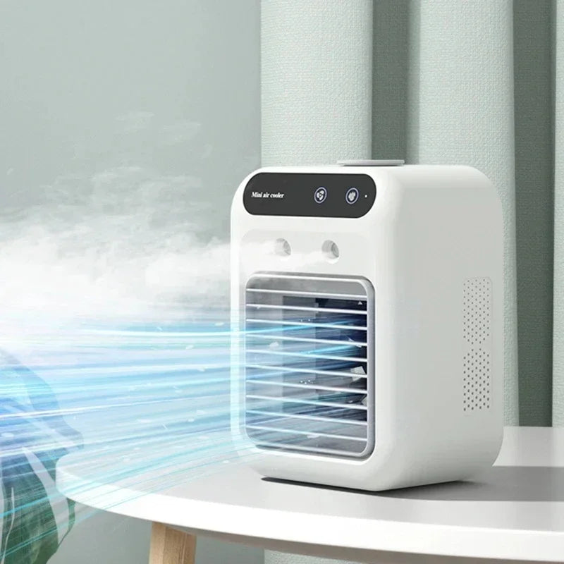 Compacte Mobiele Waterkoeler met USB Ventilator voor Bureau en Kantoor