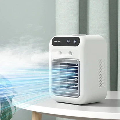 Compacte Mobiele Waterkoeler met USB Ventilator voor Bureau en Kantoor