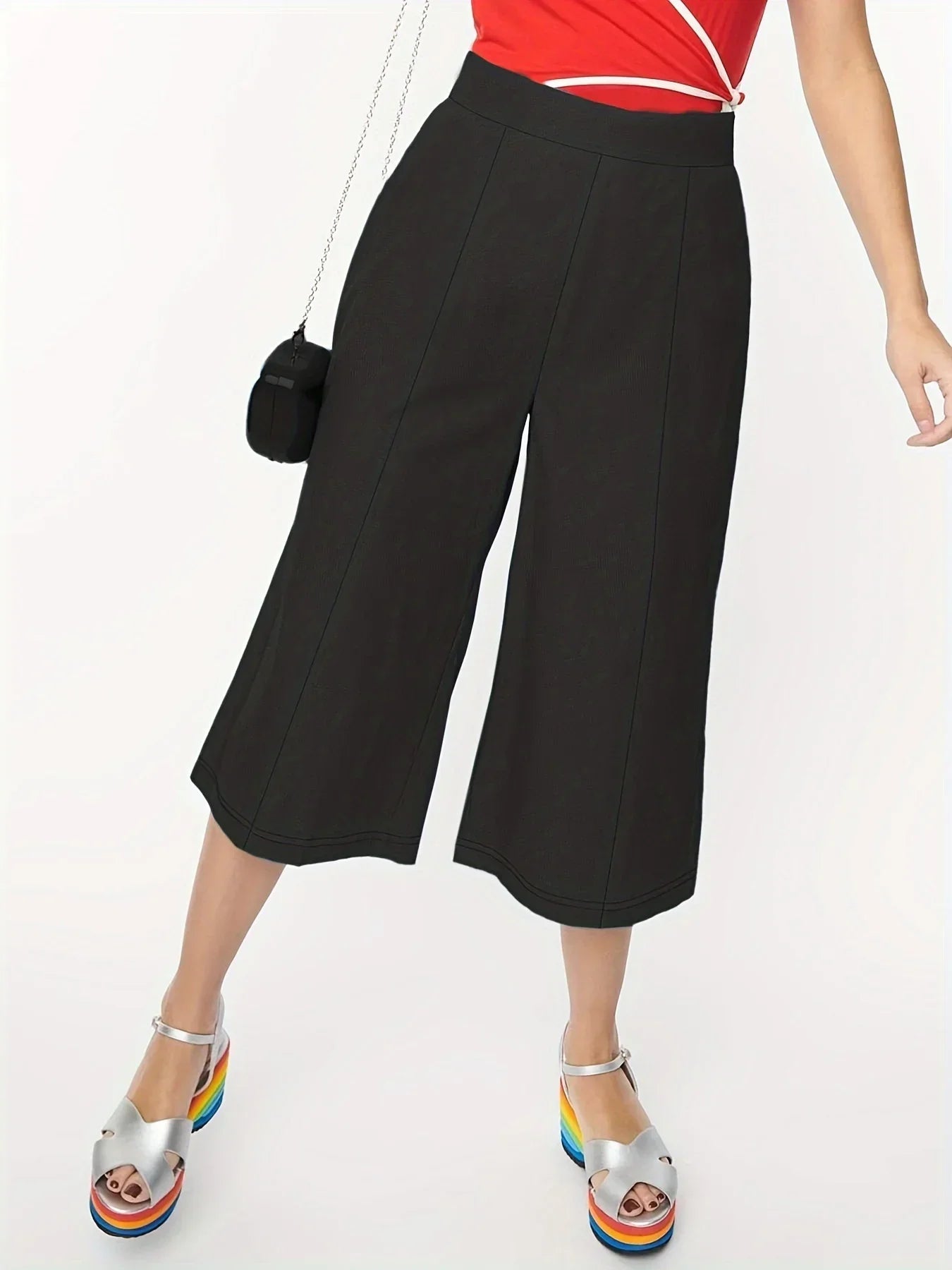Wijde Zomerbroek Plus Size Comfy Stof