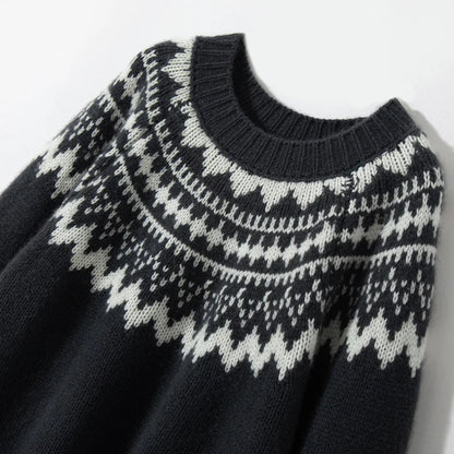 Ronde Hals Trui Zacht Gebreid Warm voor Winter