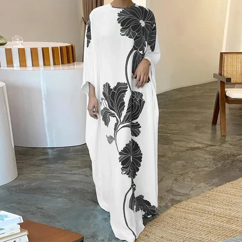 Vrouwelijke Zomerjurk Bloemenprint Jurk Moderne Vrouwenkleding