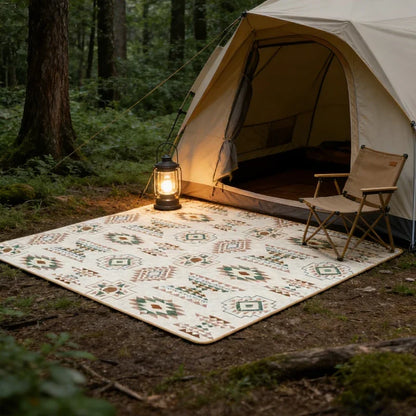 Buitenkleed Picknickmat Oxford 200x300 cm Bohemian Print Oprolbaar Campingmat Grasmat