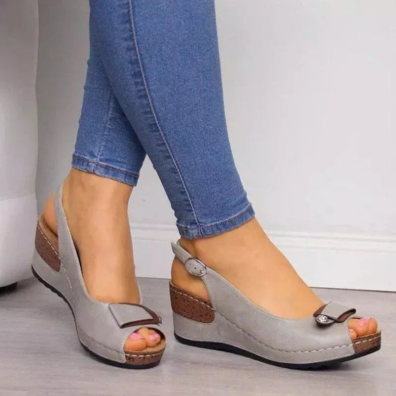 Wedge Zomersandalen met Hoge Hak Luxe Design - StudioMarella