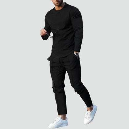 Heren Trainingspak Tracksuit met Lange Mouwen en Joggingbroek