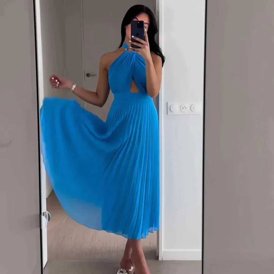 Elegante Avondjurk Blauw voor Vrouw Formal Jurk