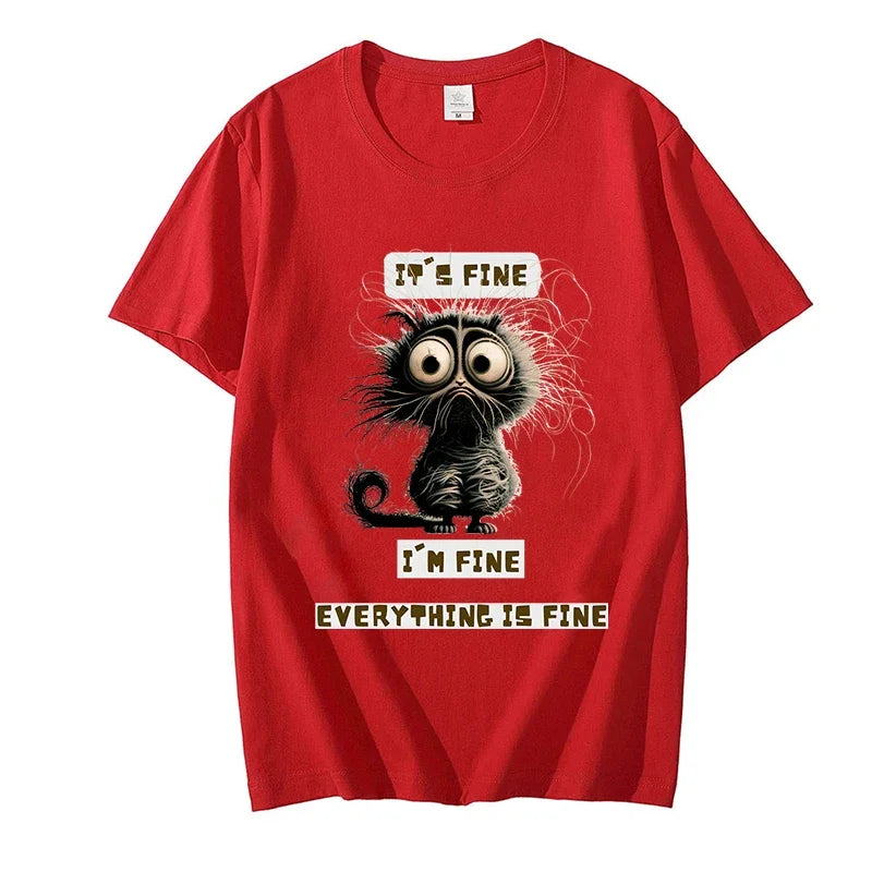 Grappige Katten T-shirt voor Dames en Heren