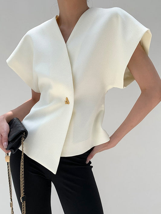 Dames Blazer met Strikking en Gestructureerde Taille - StudioMarella