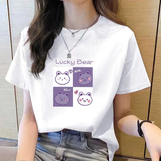 T-Shirt Cartoon Print Leuke Zomerdesigns - StudioMarella
