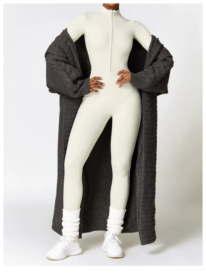 Warme Fleece Jumpsuit voor Vrouw en Man Stretch