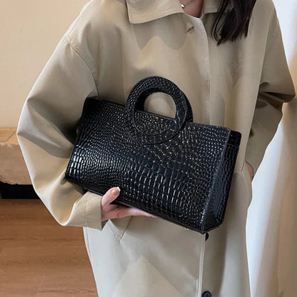 Luxe Handtas van Krokodillenleer Stijlvol en Elegант