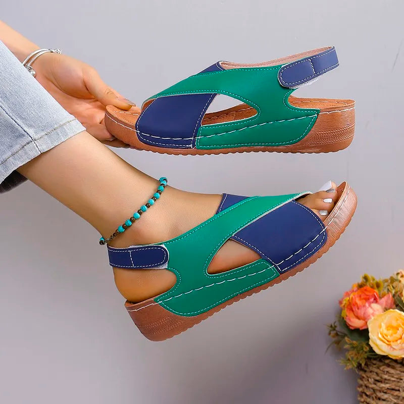 Zomer Sandalen met Elegante Hak en Zachte Banden