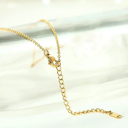 Minimalistische Letter Initiaal Ketting – Edelstaal met Verstelbare Ketting – Personaliseerbaar – Elegant voor Dagelijks of Feestelijk