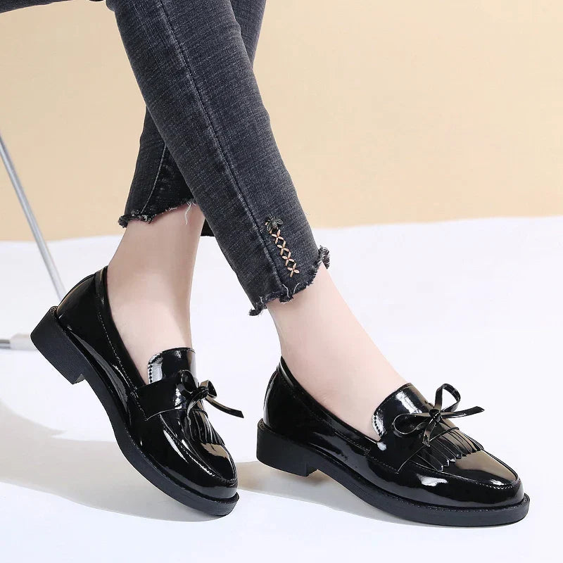 Zwarte Loafers Luxe Leer Schoenen - StudioMarella