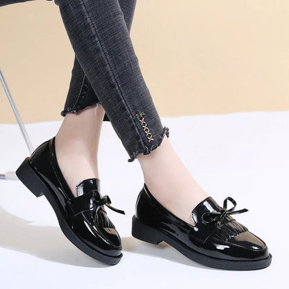 Zwarte Loafers Luxe Leer Schoenen - StudioMarella