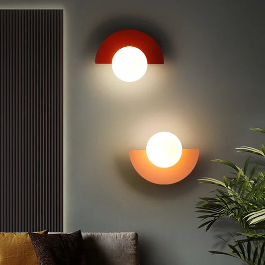 Moderne LED Wandlamp met Geometrisch Design voor Woonkamer & Slaapkamer