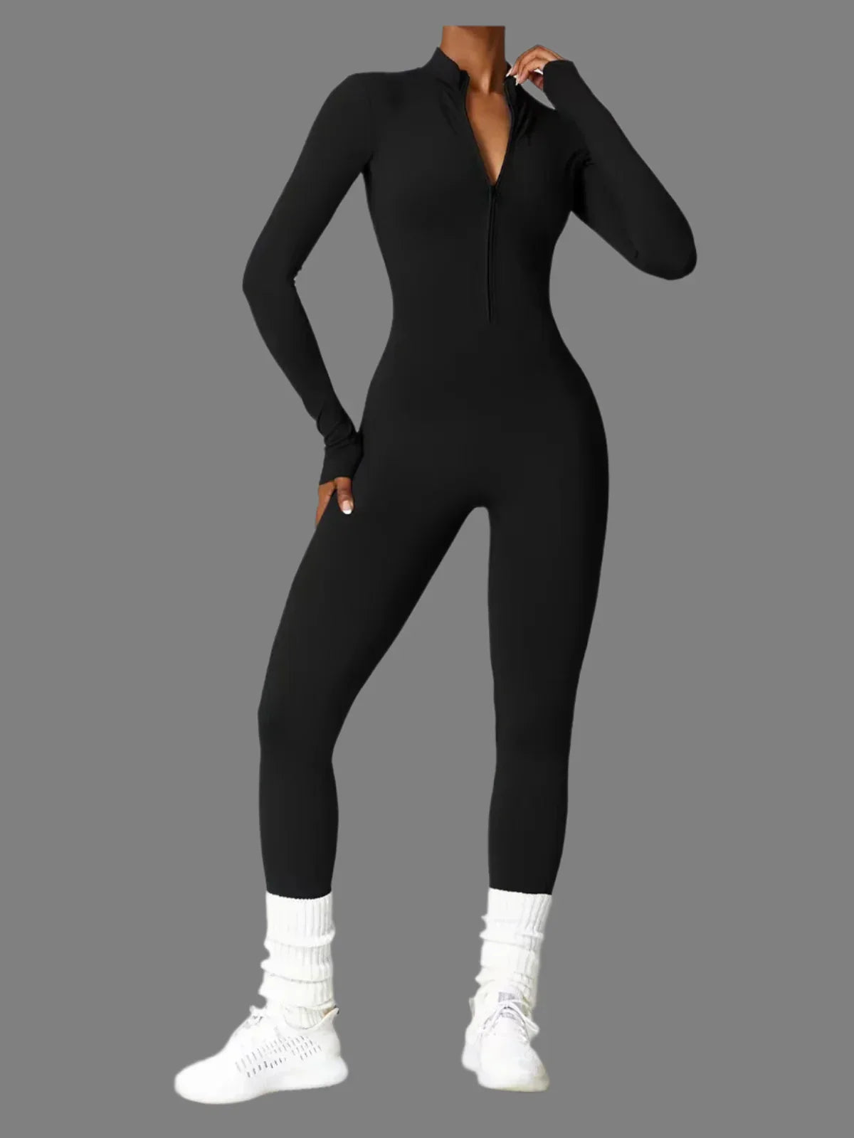 Jumpsuit Vrouw Sportief Naadloos Comfortabel