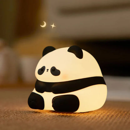 Nachtlampje Dieren LED Nachtverlichting Zacht Siliconen USB Oplaadbaar Timer Sfeerverlichting Kinderkamer