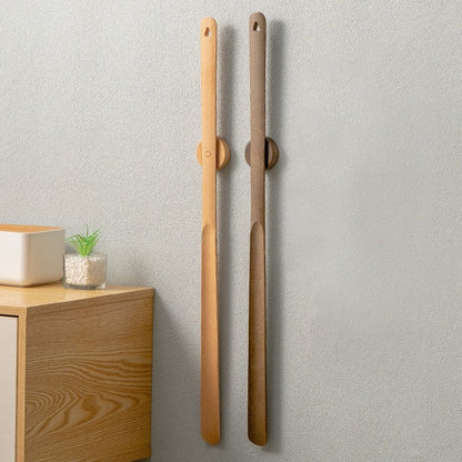 Kolbein – Houten Schoenaantrekker met Lange Steel en Magnetische Houder