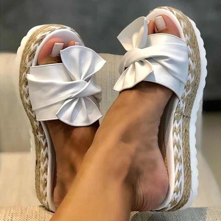 Vrouwensandalen met Strik Zomer Collectie