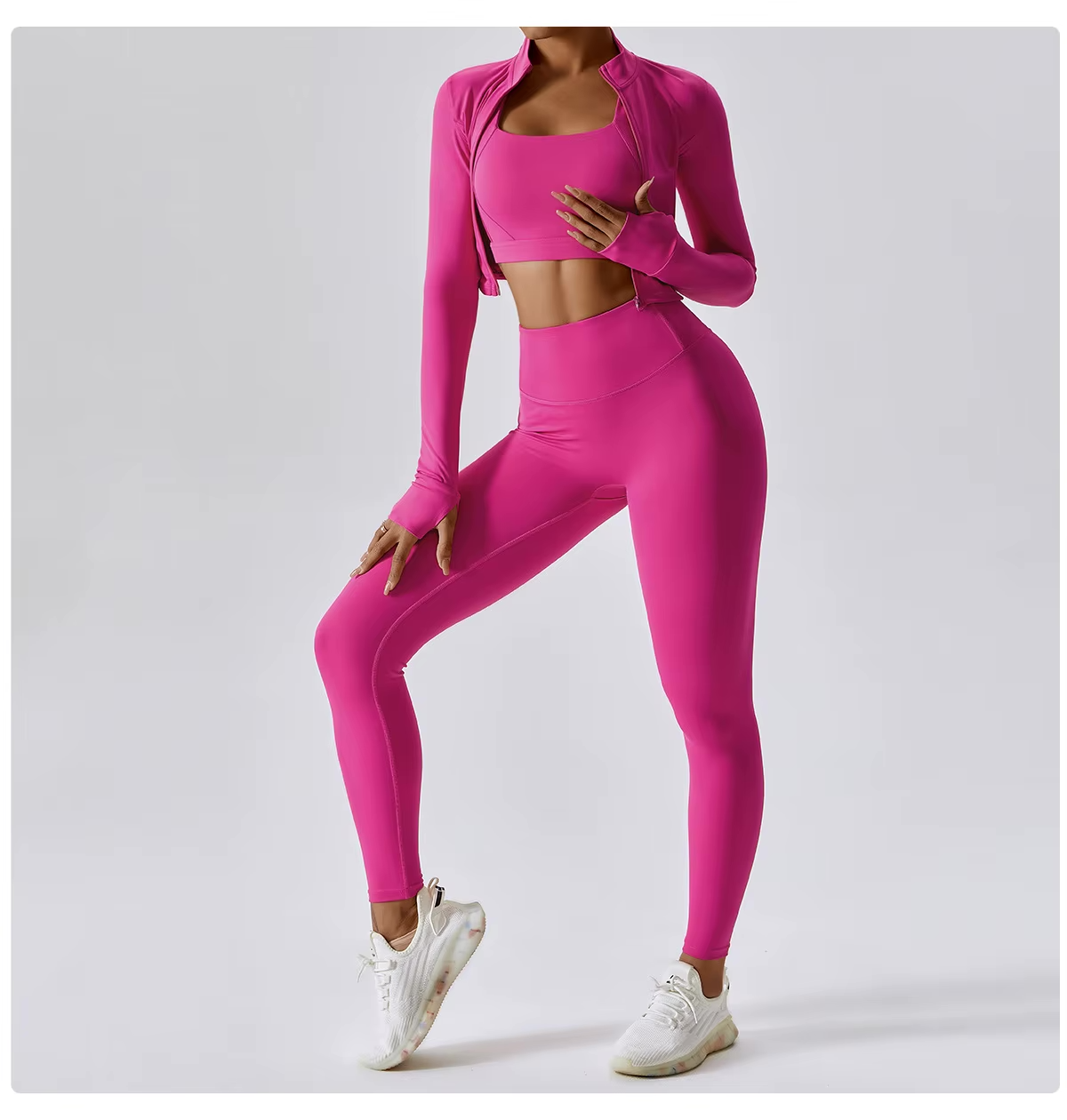 Vrouwensportset Naadloos Ademend Sport Legging