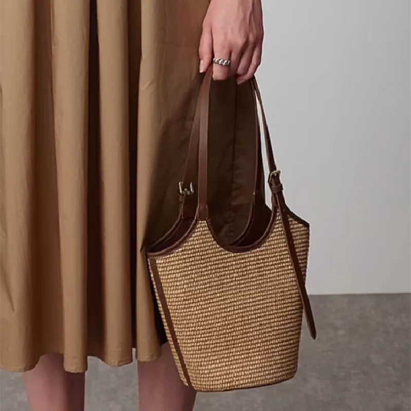 Rotan Strandtas voor Dames Handgemaakt Boho Stijl
