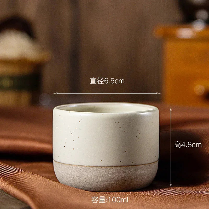 Japandi Koffiemok Keramiek Handgemaakt Espressokop Theekop Japanse Stijl 100ml 180ml 230ml Wabi Sabi Stoneware Koffiekop Restaurant Café