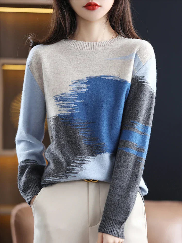 Dames Trui Kasjmier Zacht Tie-Dye Kleur - StudioMarella