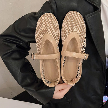 Elegante Mary Jane Schoenen Rondje Neus met Gesp - StudioMarella