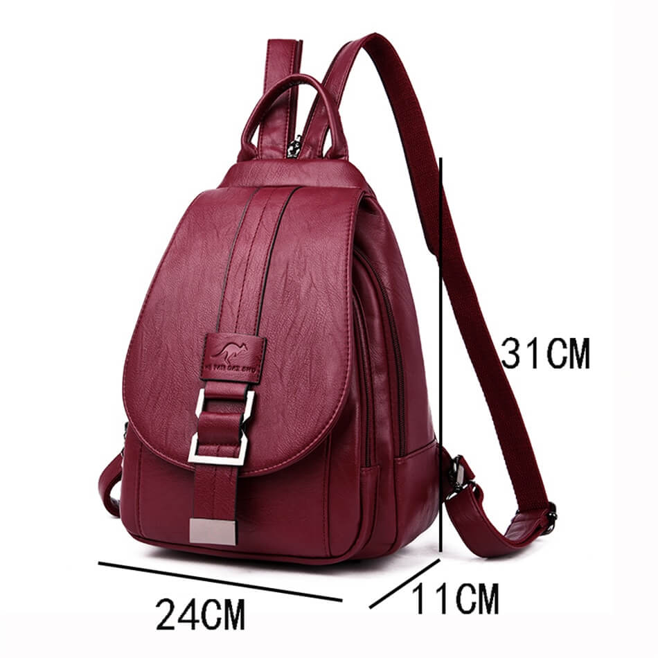 Leren Damesrugzak Elegant Design Praktisch Schoudertas Dagelijks Gebruik Mode Accessoire Veelzijdig Stijlvol