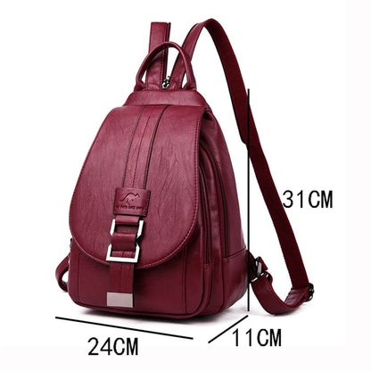 Leren Damesrugzak Elegant Design Praktisch Schoudertas Dagelijks Gebruik Mode Accessoire Veelzijdig Stijlvol
