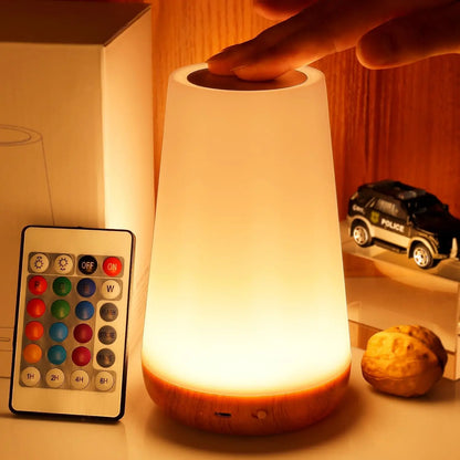 RGB Sfeerverlichting met Afstandsbediening — Dimbare Tafellamp 13 Kleuren Touch Control