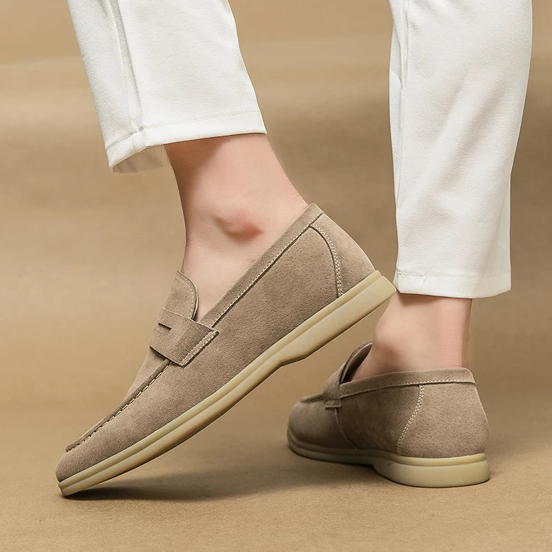 Leren Mocassino Schoenen Italiaanse Stijl