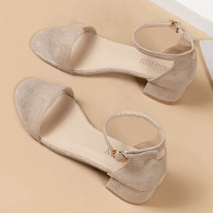 Luxe Beige Hakken met Hoge Hak