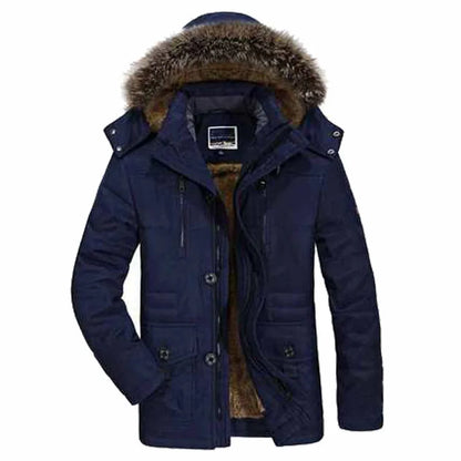 Heren Winterjas Waterdicht met Capuchon Warm en Comfortabel