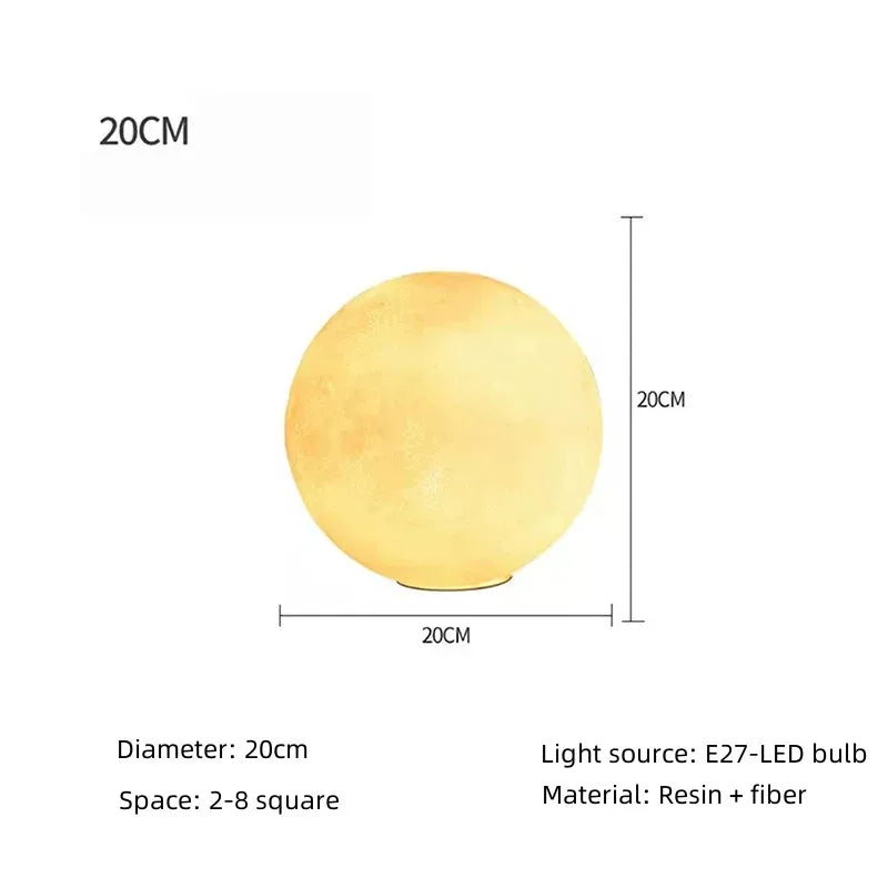 Maanlamp Vloerlamp Dimbaar LED Sfeerverlichting voor Woonkamer Slaapkamer Scandinavisch Design