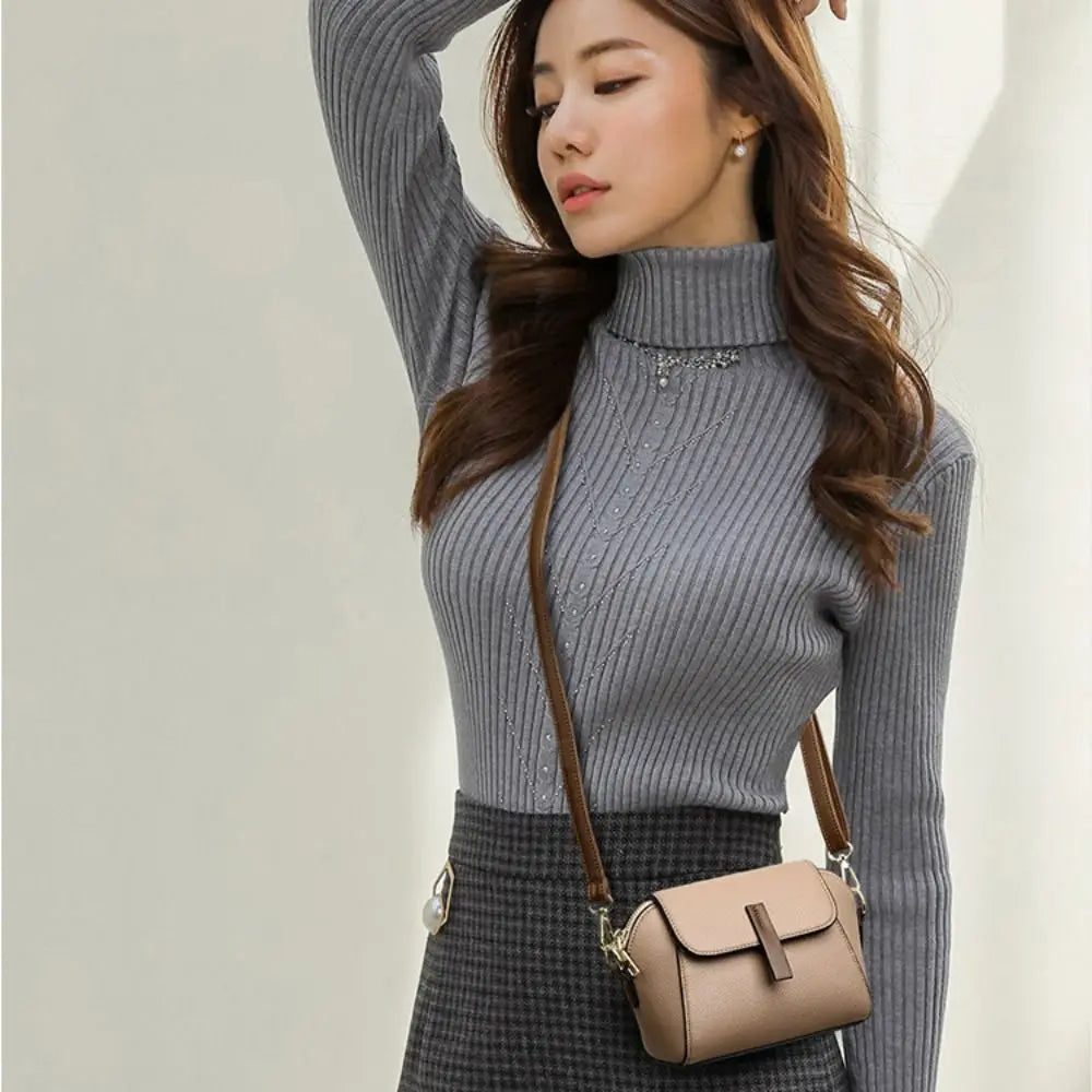 Luxe Crossbody Schoudertas voor Vrouw Klein en Stijlvol