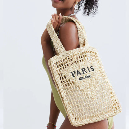 Borsa Bull | Borsa Estiva Donna in Paglia Traforata-3