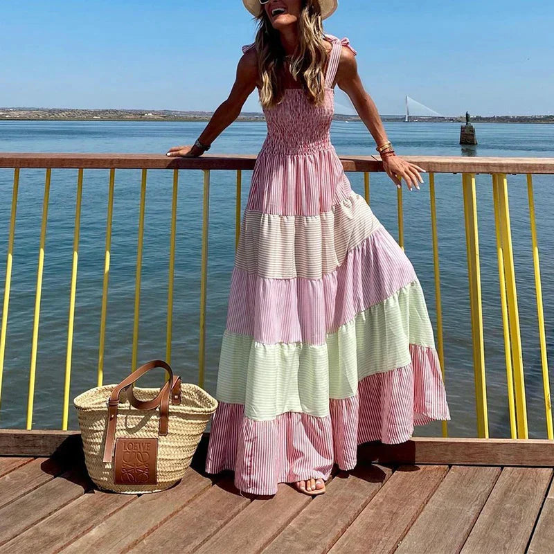 Maxi Jurk Zomerjurk voor Vrouw Boheemse Stijl