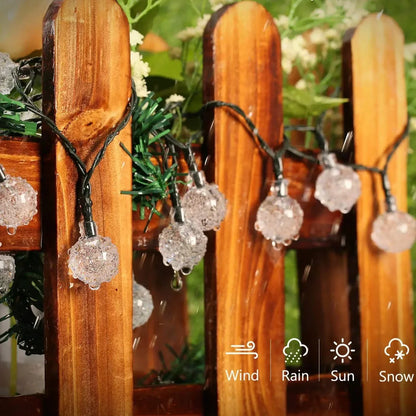Zonne-energie Fonkelende Tuinverlichting 10 Meter LED Snoer Waterdicht IP65 Buitenverlichting Sfeerlampen voor Tuin Terras en Balkon
