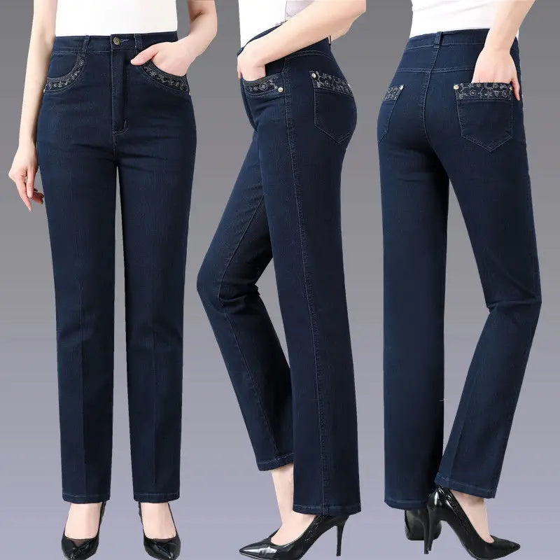 Casual Denim Broek Voor Vrouw Comfortabele Stijl