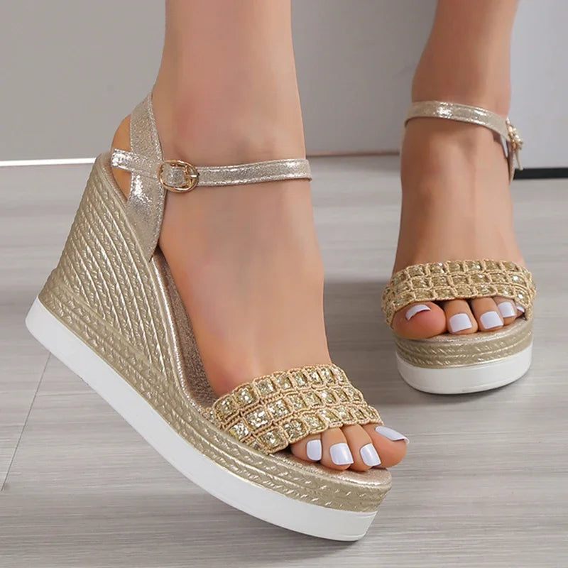 Zomer Sandalen Glitter Glam Dame