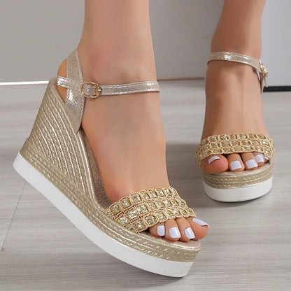 Zomer Sandalen Glitter Glam Dame