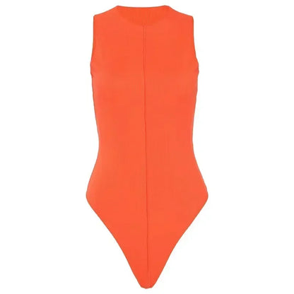 Mouwloze Bodysuit Oranje voor Dames